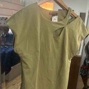 ASOS Olive Green Cutout Top